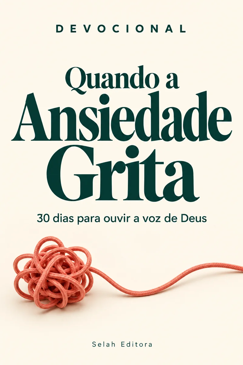 Capa do devocional Quando a Ansiedade Grita, da Selah Editora